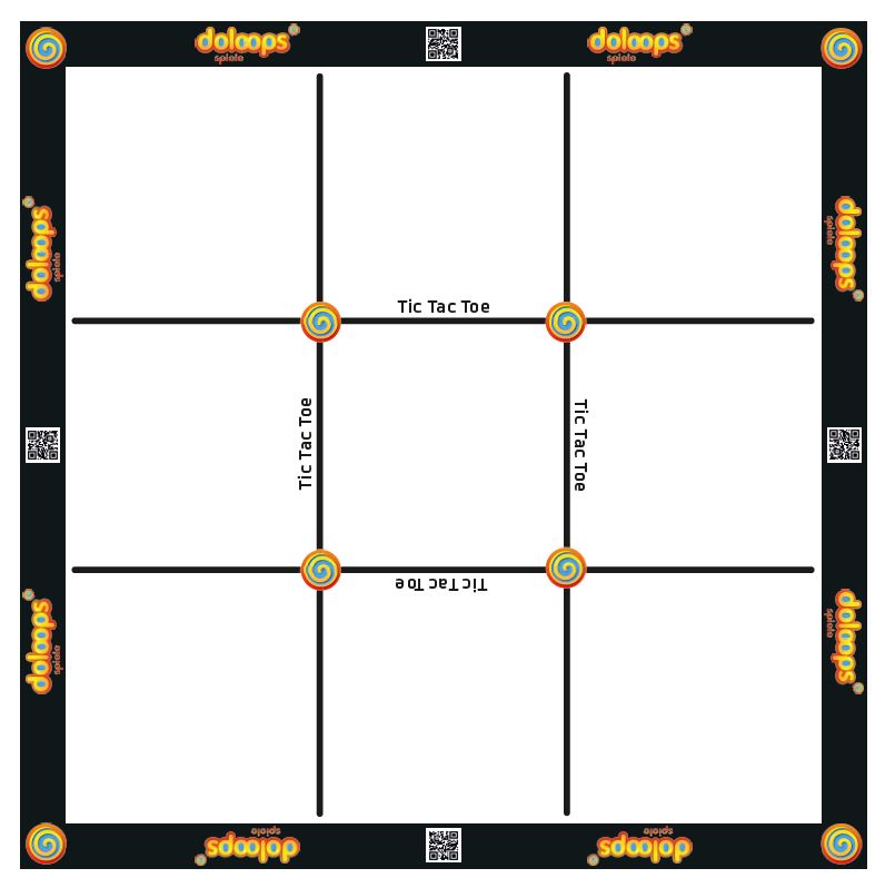Tic Tac Toe für 2 Spieler - Spielfeld 14 x 14 cm - Strategiespiel