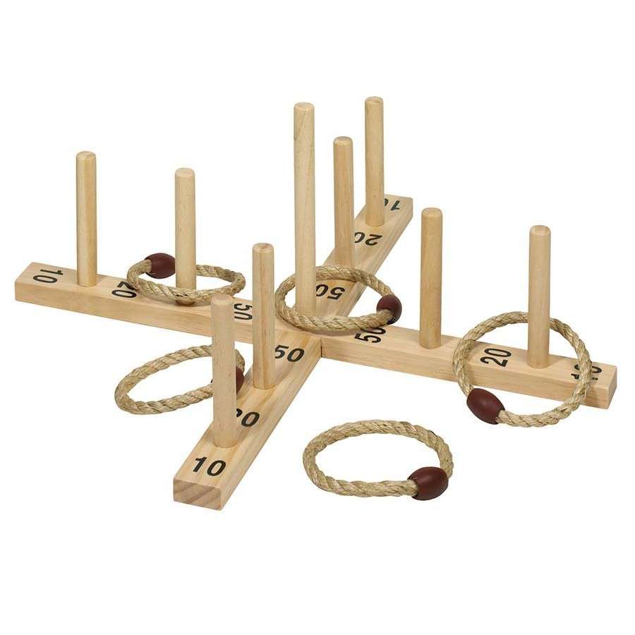 Ringwurfspiel Sisal Ringe Holzspiel doloops Spiele